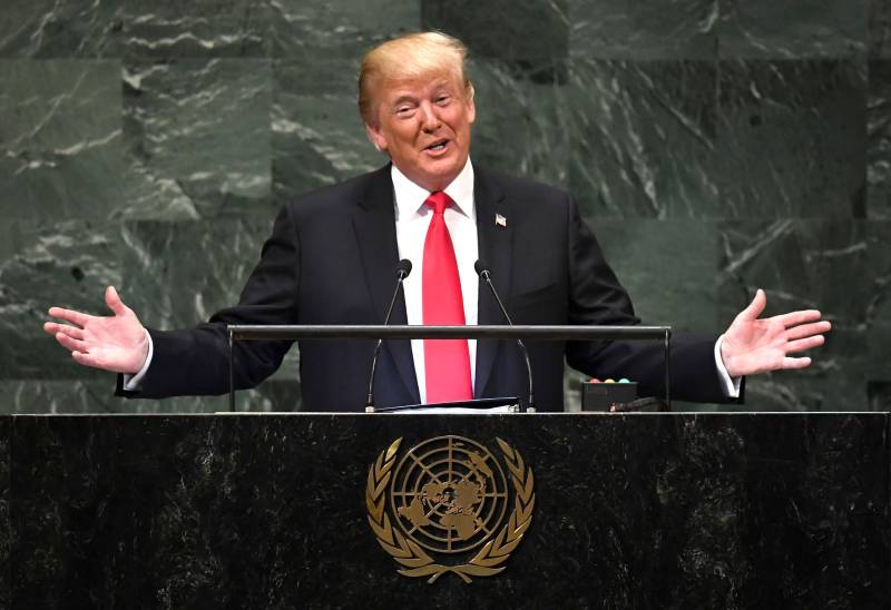 U.S. President Donald Trump gets laughed at United Nations