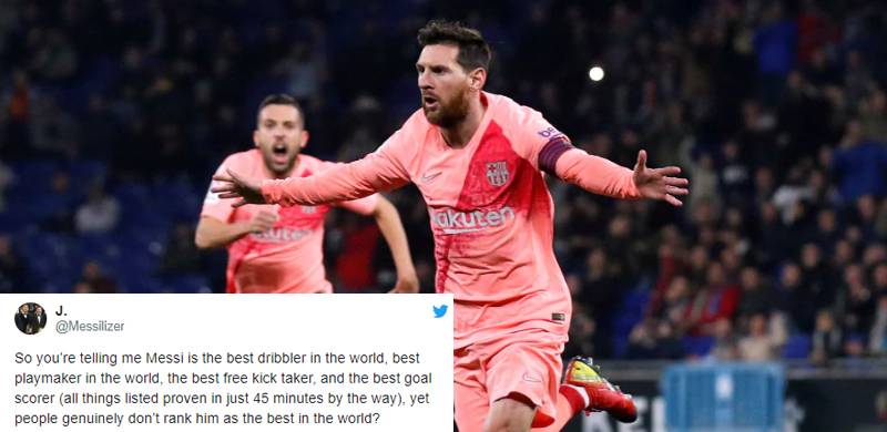 Messi's free-kick double against Espanyol has got people talking