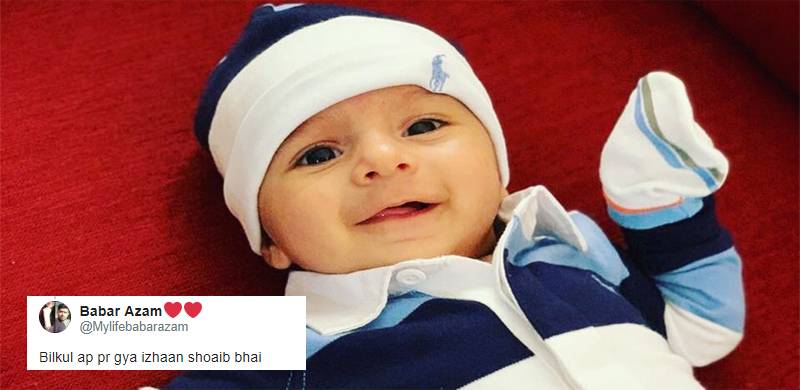 Shoaib Malik tweets picture of son Izhaan and it’s adorable