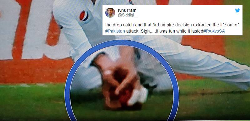 Third Umpire's decision causes controversy as South Africa close in on victory