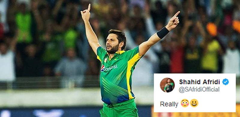 'Really?': Shahid Afridi is surprised at himself as he makes T20 history