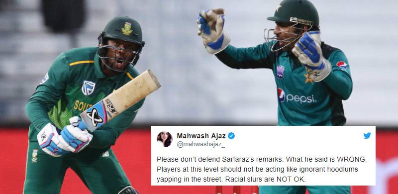 Twitter slams Sarfaraz over racist remarks after he calls South Africa's Phehlukwayo 'Kalay'