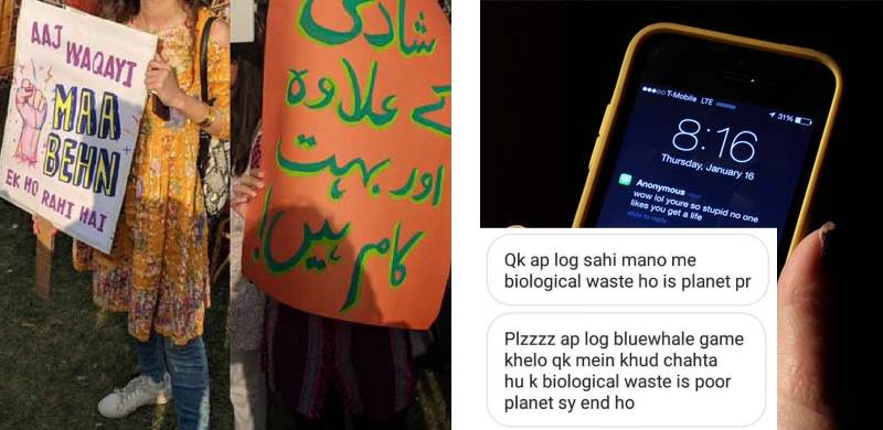 Girl Harassed By Dozens Of Men For Posting In Favour Of Aurat March