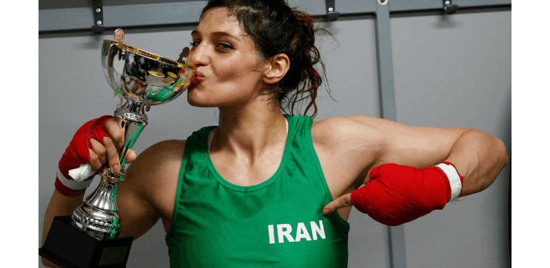 Iranian Boxer Wins First Bout In France. Can't Go Back Home Because Arrest Warrants Issued