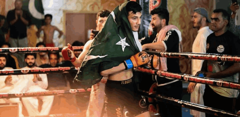 Pakistan’s Babar Ali Beats Afghan Fighter To Win SFL Flyweight Championship