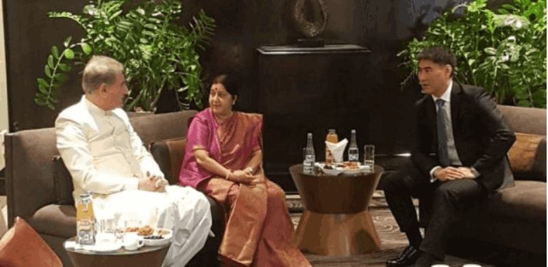 Sushma Swaraj Brought Sweets To 'Sweet' Informal Dialogue With Shah Mehmood Qureshi