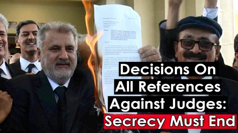 Decisions On All References Against Judges: Secrecy Must End