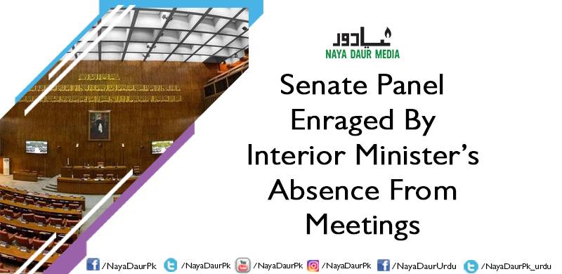 Senate Panel Enraged By Interior Minister's Absence From Meetings