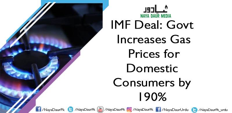 IMF Deal: Govt Increases Gas Prices for Domestic Consumers by 190%