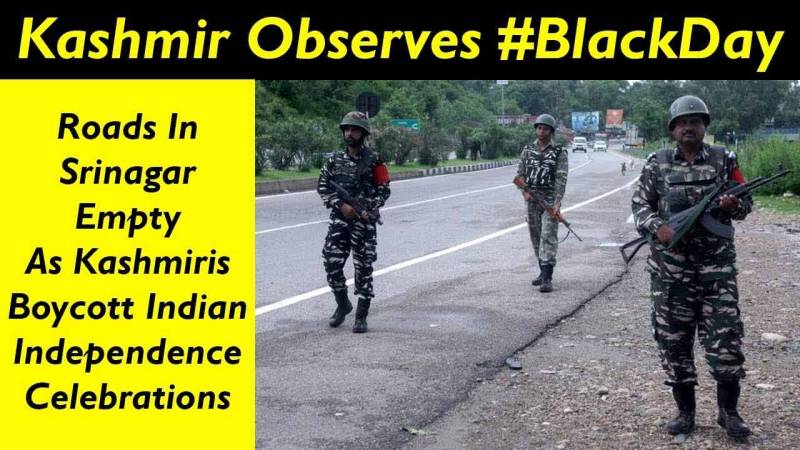 15th August: Kashmiris Observe #BlackDay on Indian Independence Day