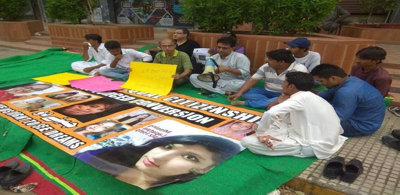 Members Of Hindu Community Protest Against Forced Conversions
