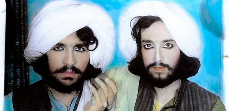 Bizarre Photos Of Taliban Fighters In Make-Up Revealed