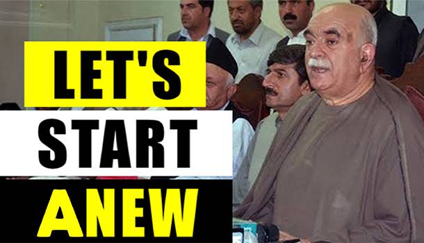 Let's Start ANew, Achakzai Tells The Powers That Be