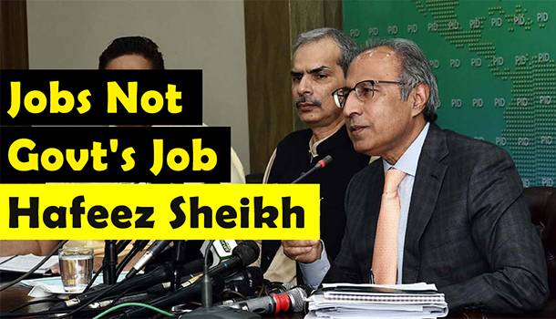 Jobs Not Govt's Job: Hafeez Sheikh