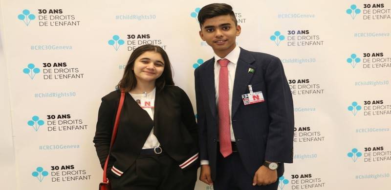 Two Pakistani Children Participate In 30th Anniversary Of UNCRC