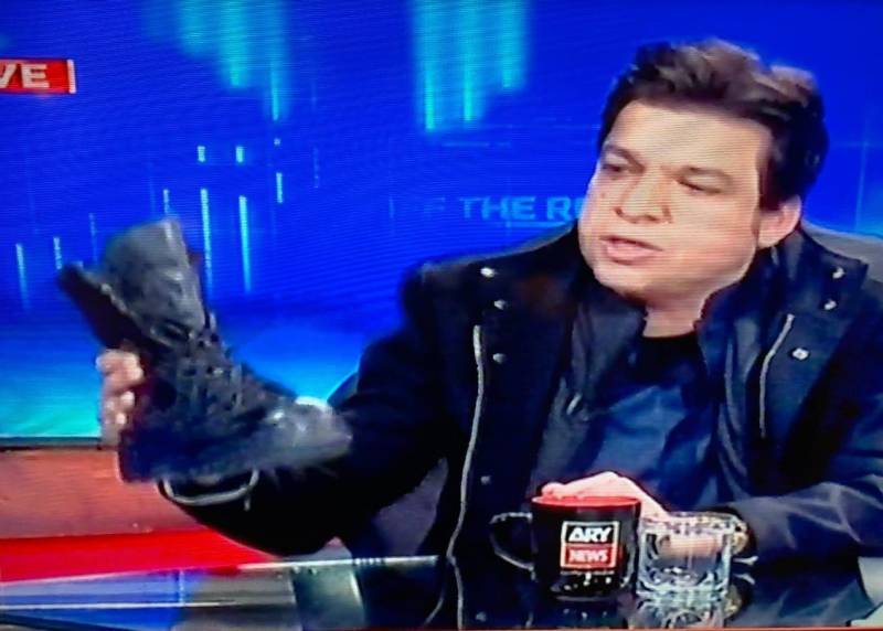 PM Imran Khan ‘Unhappy’ With My Act Of Bringing Boot To Talk Show, Says Faisal Vawda