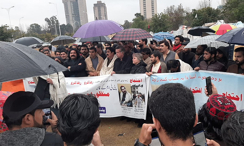 Islamabad Protesters Charged With Sedition For Demanding Manzoor Pashteen's Release