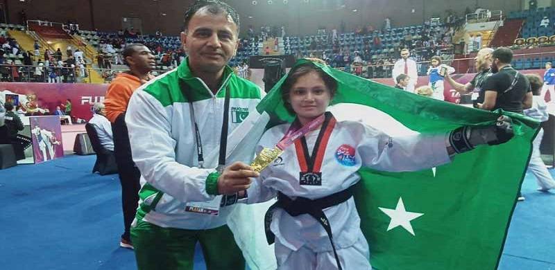 Nine-Year-Old Taekwondo Champion Ayesha Ayaz From Swat Wins Gold In Dubai