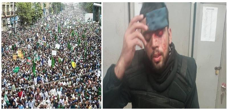Several Policemen Injured In Clash With TLP Workers As Violent Protest Continues