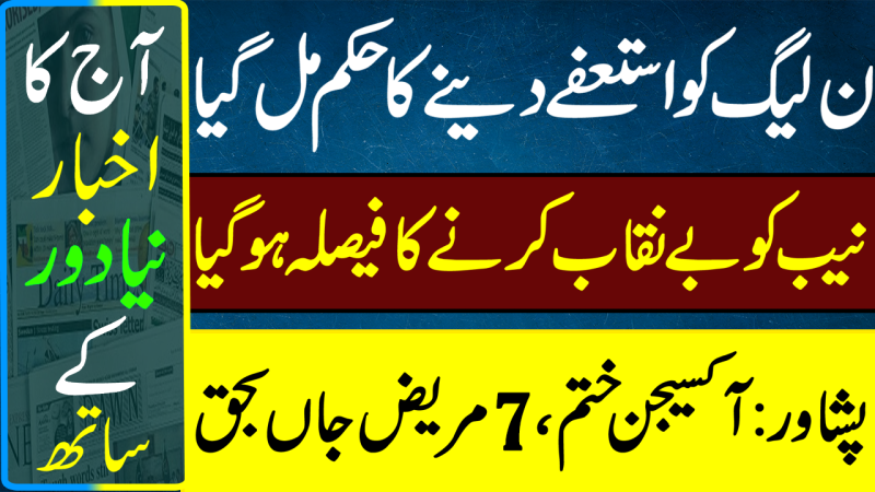 PMLN Resignations Ready | Senate To Expose NAB | Peshawar Oxygen | Pakistan Newspapers