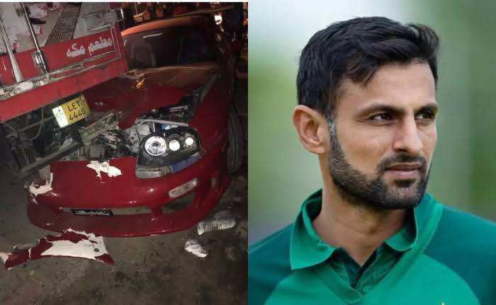 Cricketer Shoaib Malik Meets Accident In Lahore