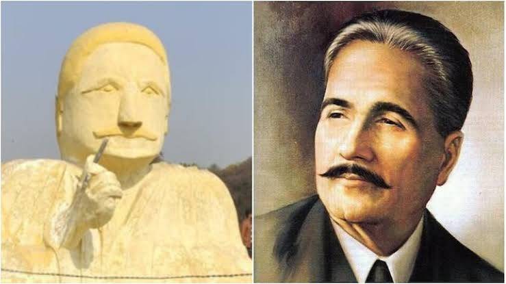 Allama Iqbal Statue At Lahore Park Was Made By Gardeners On Their Own