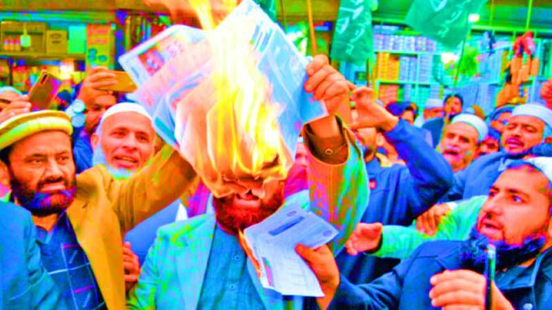 electricity bills protests in pakistan