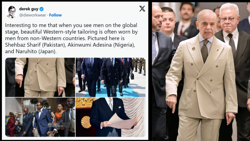 Shehbaz Sharif’s Suit Draws Global Praise From Menswear Expert