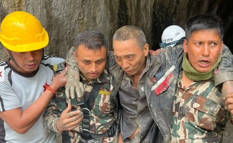 Chinese National Rescued Alive From Nepal Tunnel After 10 Days