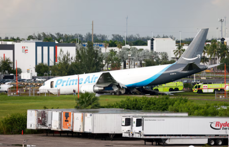 At Least 5 Killed as Amazon Prime Air Cargo Plane Crashes in Miami