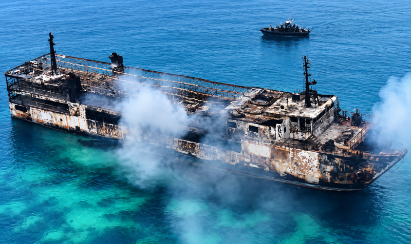 Five Dead, 87 Missing After Ferry Catches Fire Off Philippines’ Palawan
