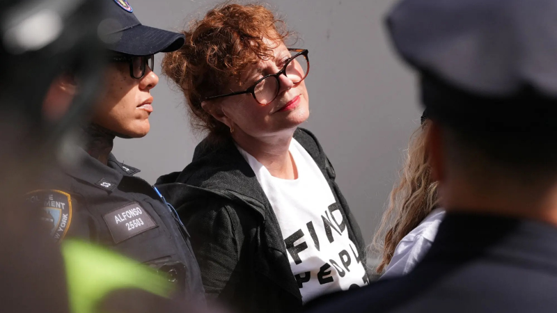 Oscar-Winning Actor Susan Sarandon Among 100-Plus Arrested In New York Protest Against Netanyahu