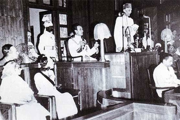 Mr.Jinnah Delivering His Speech On 11th August 1947
