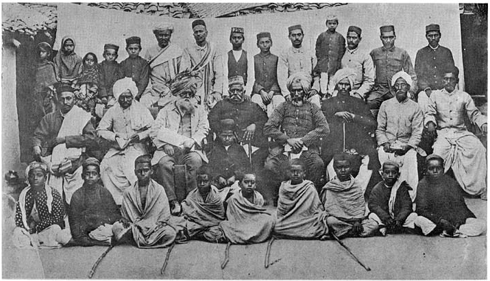 A group of Arya Samaj members in the late 19th century.