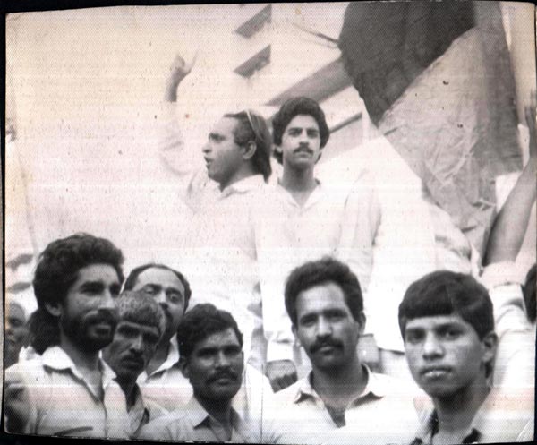 An MRD rally in Lahore during the initial days of the movement. 