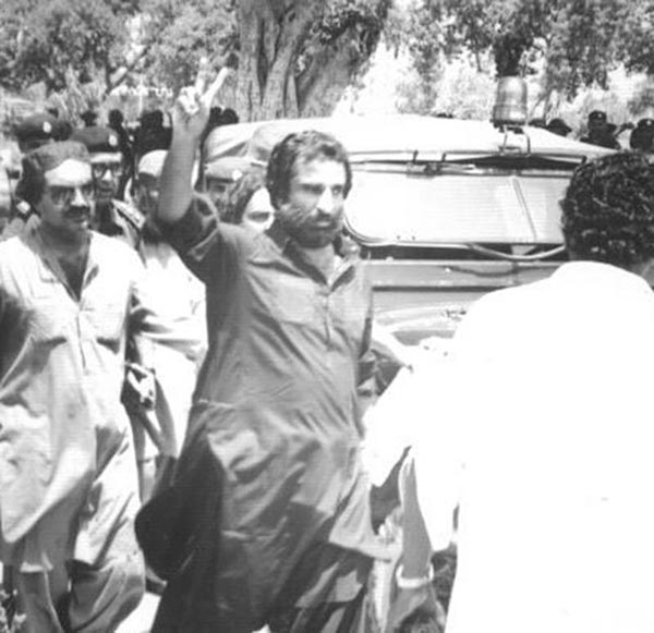 Protesters in Hyderabad. 