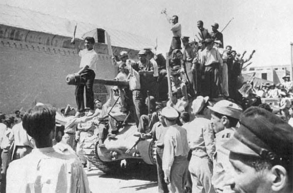 The 1953 US-backed military coup in Iran.