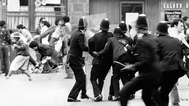 Race riots in Brixton, 1981. 