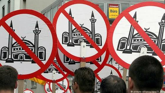 An anti-Muslim rally Switzerland. 